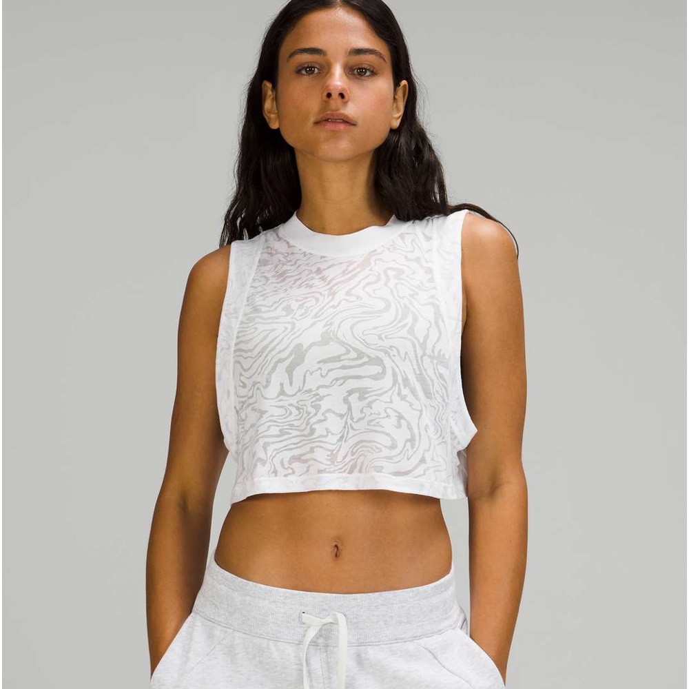 Lululemon All Yours Crop Tank Top *Veil